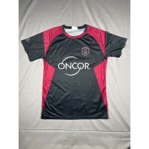 Vistaprint Oncor Soccer Jersey Men s M Black Red Champ #23 Sports Shirt